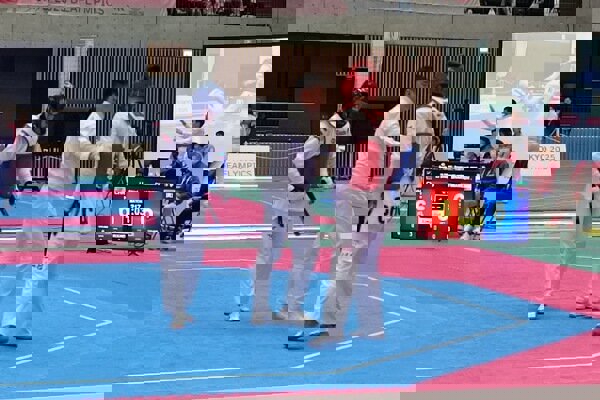 علیرضا شریفیمنش در رقابتهای تکواندو المپیک ناشنوایان ۲۰۲۵ توکیو