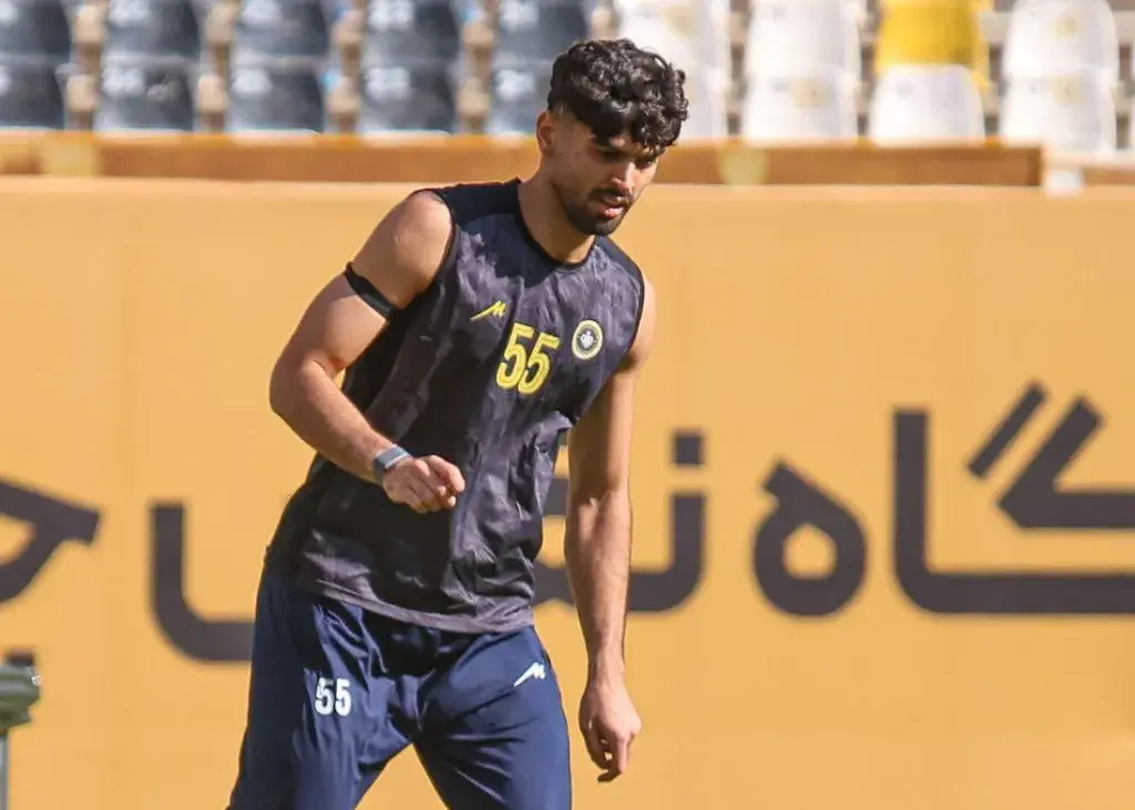 امین حزباوی در تمرین سپاهان