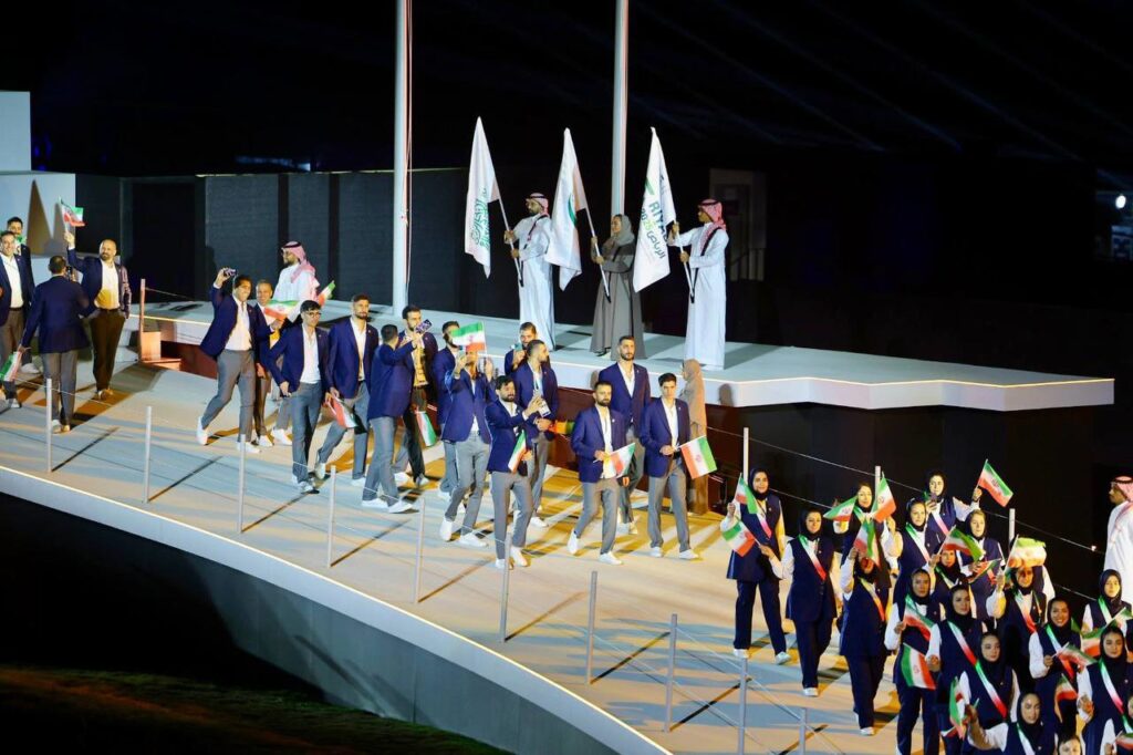 افتتاح بازی های ریاض ۲۰۲۵ با فنجان و شتر